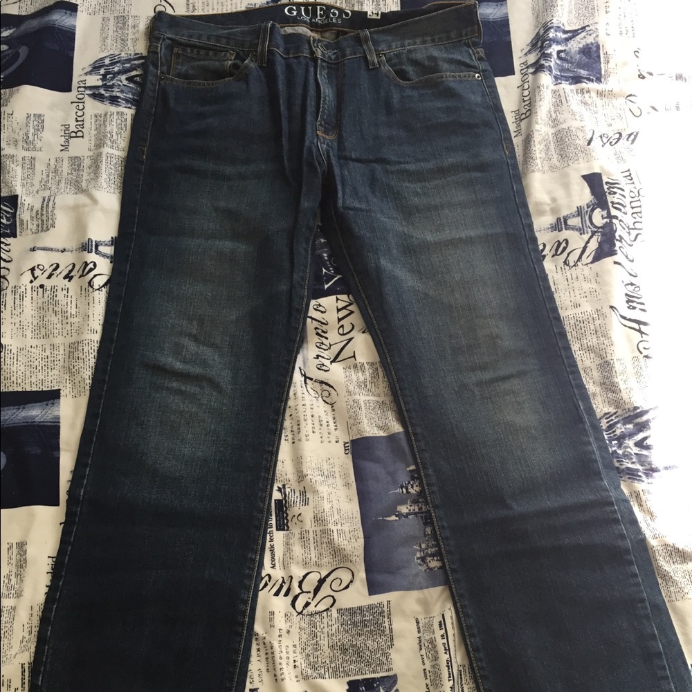 GUESS Lincoln Slim Straight Jeans 34x32